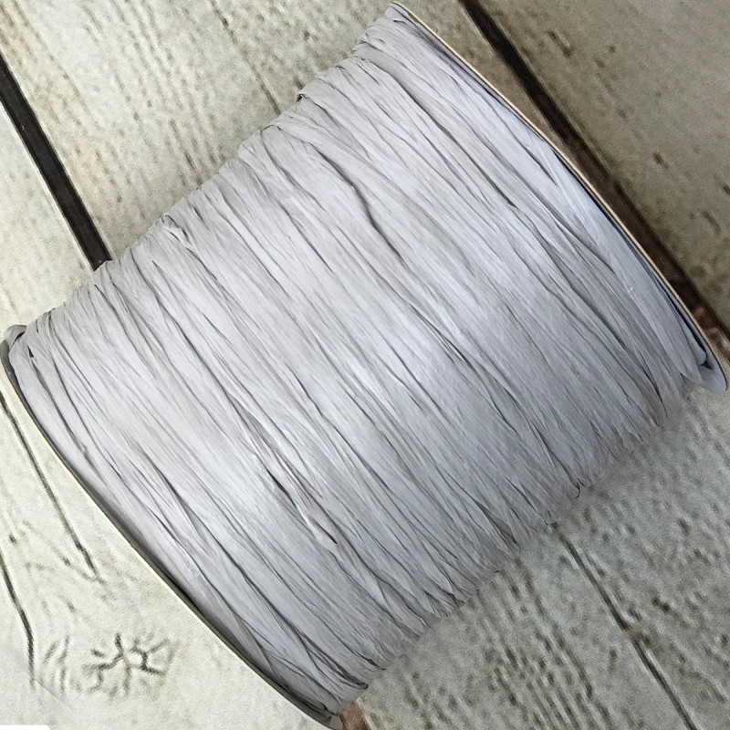 Вискозная матовая рафия Ispie®, цвет – light grey, 250 м