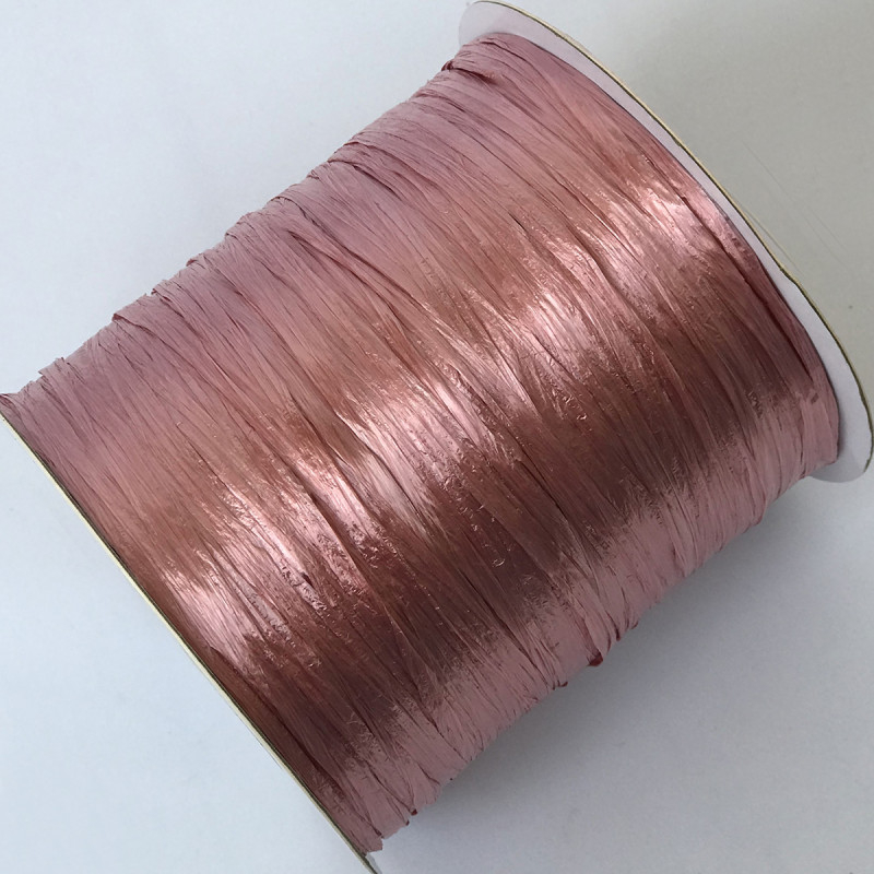 Віскозна глянцева рафія Ispie®, колір – rose quartz, 250 м