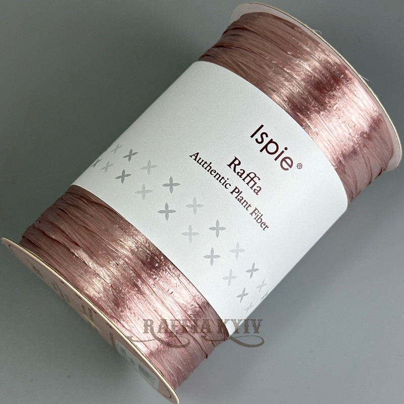 Vintage pink рафія Ispie, 250 м