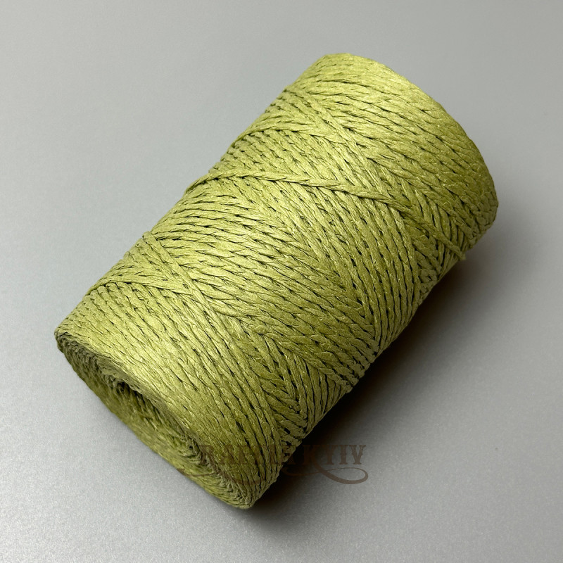 Pistachio twisted raffia, 100 g