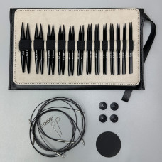 Набор кругових спиць для в'язання, чорний