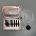 Interchangeable Circular Knitting Needle Set in a Pearly Case (9 Pairs)