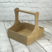 Wooden organizer basket