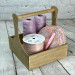 Wooden organizer basket