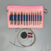Interchangeable Circular Knitting Needle Set in a Pink Case (13 Pairs)
