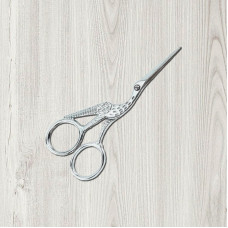 Metal scissors for needlework, 9.4 cm, nickel
