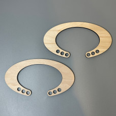 Plywood handles, 18×9.5 cm, model 903