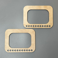 Plywood handles, 17×13 cm, model 907