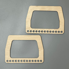 Plywood handles, 18×13 cm, model 910