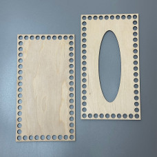 Set of plywood blanks for napkin holder, 22×12 cm