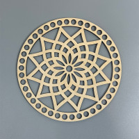 Ажурне кругле фанерне денце, ø 18 см, модель 113