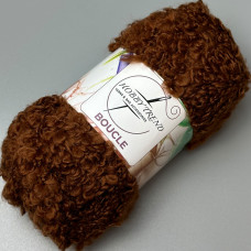 Brown Hobby Trend Boucle yarn, 100 g