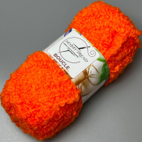 Помаранч букльована пряжа Boucle, 100 г