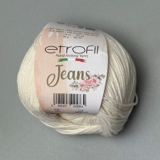 Пряжа Etrofil Jeans — цвет молочный