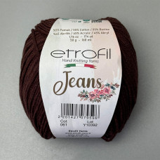 Пряжа Etrofil Jeans — цвет молочный шоколад