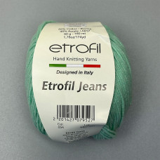 Пряжа Etrofil Jeans — колір м'ятний