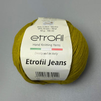 Пряжа Etrofil Jeans — цвет горчица
