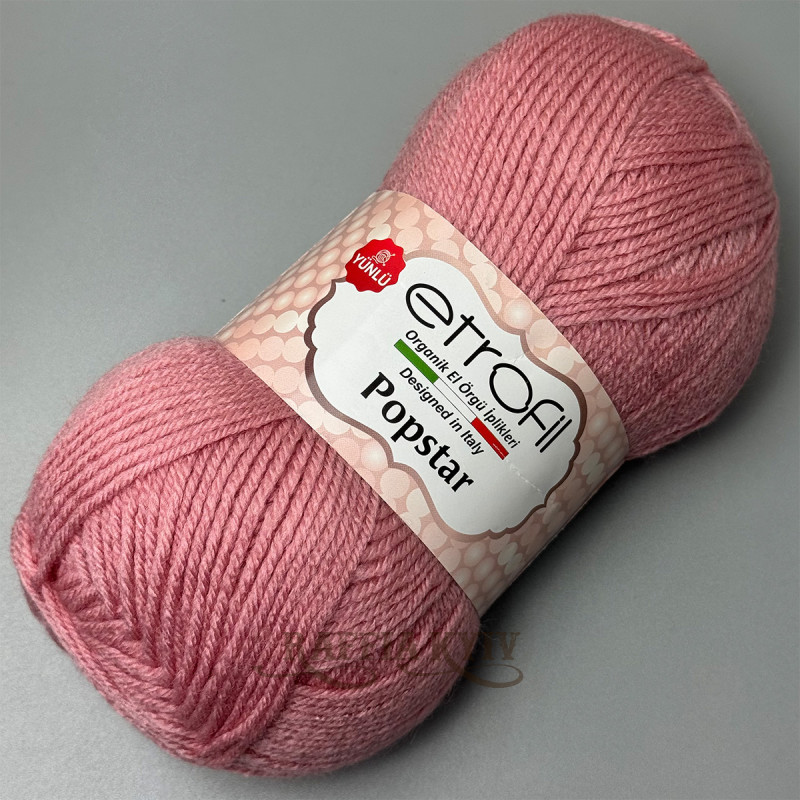 Пряжа Etrofil Popstar для вязания — цвет роза