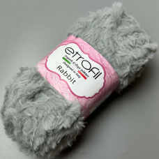 Light grey fur yarn Rabbit, 100 g