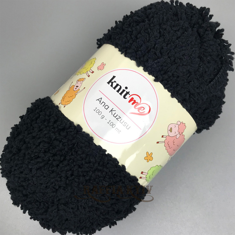 Black yarn Ana kuzusu, 100 g