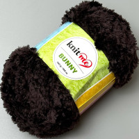 Темно-шоколадна пряжа Bunny, 100 г