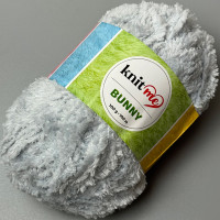 Bluish-gray fur yarn Bunny, 100 g