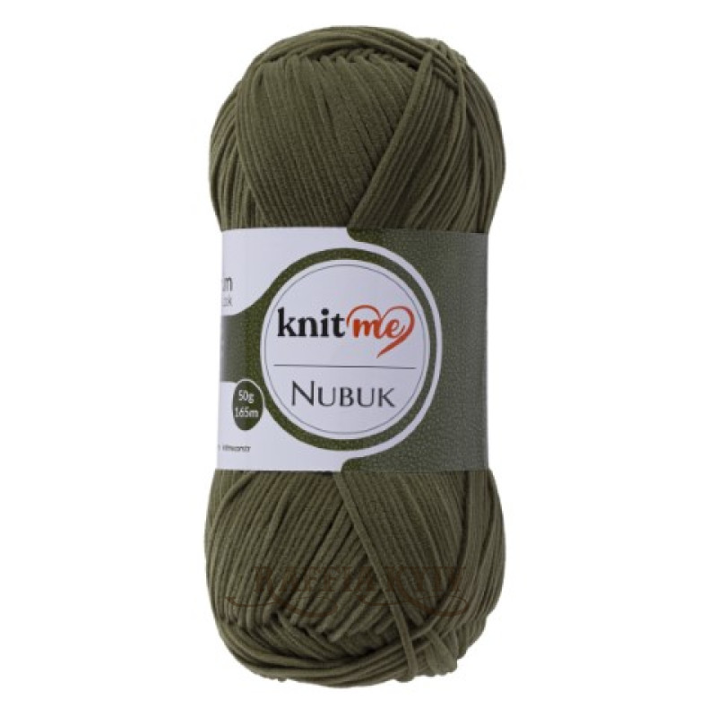 Хакі пряжа Nubuk, 50 г