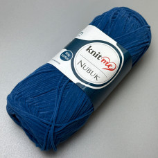 Blue KnitMe Nubuk yarn, 50 g