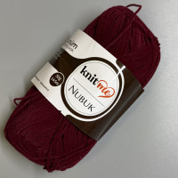 Burgundy Nubuk yarn, 50 g