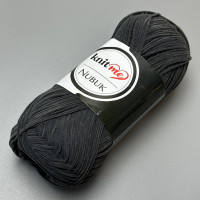 Dark grey KnitMe Nubuk yarn, 50 g