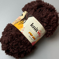 Brown fur yarn Pop Art, 100 g