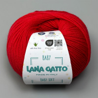 Пряжа Lana Gatto Baby Soft, красная