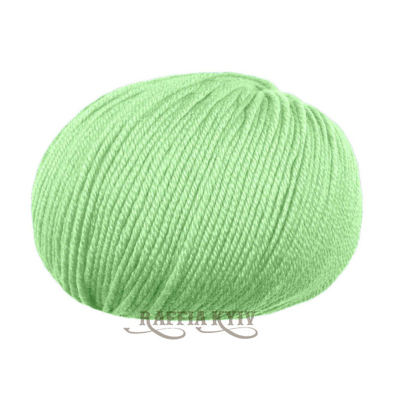 Lana Gatto Baby Soft Yarn 08386 (Verdino) — Light Green, 100% merino