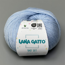 Пряжа Lana Gatto Baby Soft 12260 (Azzurro)