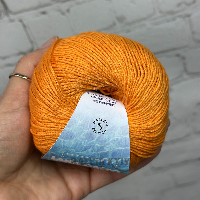 Lana Gatto Cashcot Yarn 31278 (Arancio) — Orange, Cotton with Cashmere