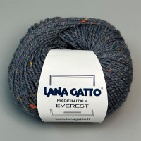 Пряжа Lana Gatto Everest, темно-сіра