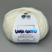 Lana Gatto Merinocot yarn 10001 (Bianco/Bianco) — White, Merino with Cotton