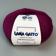 Пряжа Lana Gatto Merinocot 13907 (Fuxia/Fumane)