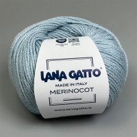 Пряжа Lana Gatto Merinocot, небесно-блакитна