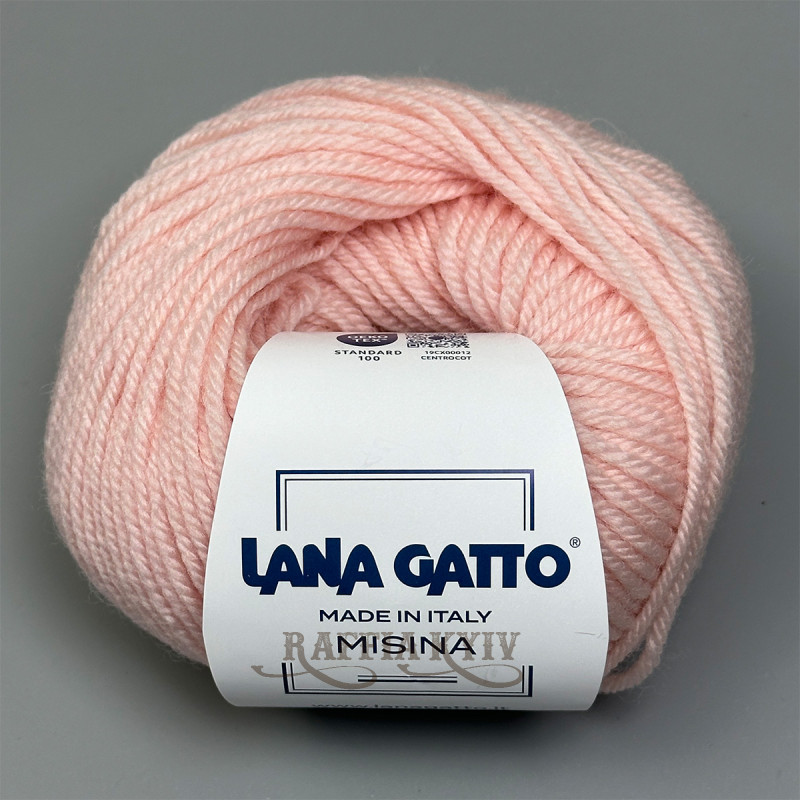 Lana Gatto Misina yarn 00954 (Rosa) — Rose, 100% wool