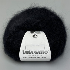 Пряжа Lana Gatto Mohair Royal 05000 (Nero)