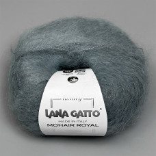 Lana Gatto Mohair Royal yarn 05521 (Grigio Medio)