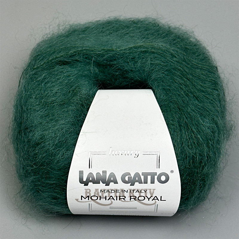 Lana Gatto Mohair Royal yarn 05896 (Verde Smeraldo)