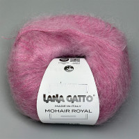 Lana Gatto Mohair Royal yarn, Cyclamen, 25g