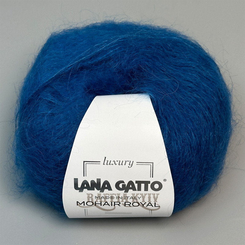Пряжа Lana Gatto Mohair Royal 07263 (Bluette) — синя, мохер