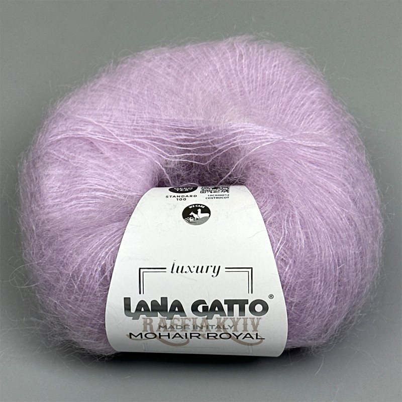 Lana Gatto Mohair Royal yarn 09369 (Lilla) — Lilac, Mohair