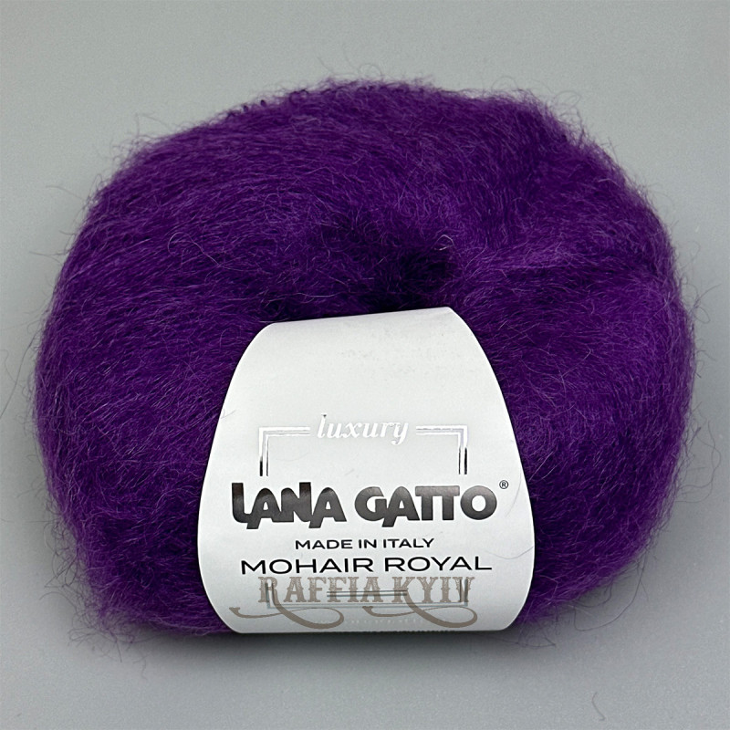 Lana Gatto Mohair Royal yarn 30112 (Viola) — Purple, Mohair