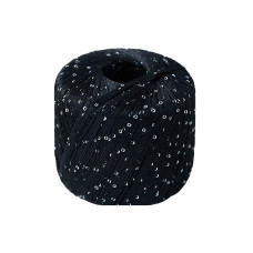 Пряжа з паєтками Lana Gatto Paillettes 08606 (Nero)