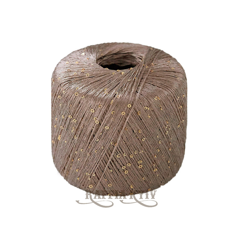 Пряжа з паєтками Lana Gatto Paillettes 30100 (Duna)