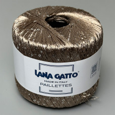 Пряжа з паєтками Lana Gatto Paillettes 30100 (Duna)